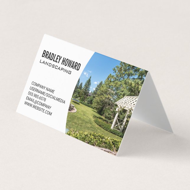 Landflucht | Residence Backyard Visitenkarten (Vorderseite)
