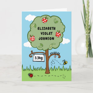 Landgarten Apfelbaum Neue Babys Karte