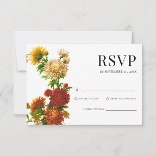 Landgarten-Hochzeit im Herbst RSVP-Karte Einladung