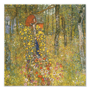Landgarten Klimt mit Crucifix Print Fotodruck
