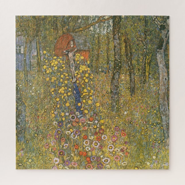 Landgarten mit Kruzifix (von Gustav Klimt) (Vertikal)