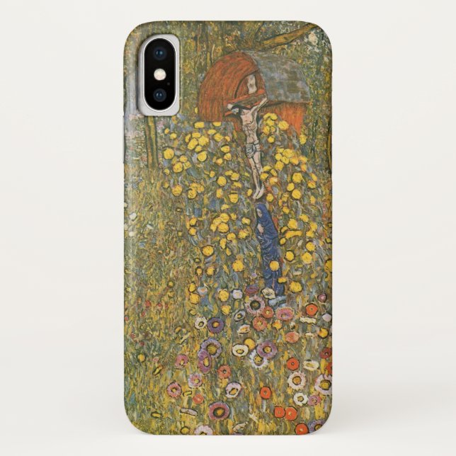Landgarten mit Kruzifix (von Gustav Klimt) Case-Mate iPhone Hülle (Rückseite)