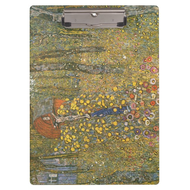 Landgarten mit Kruzifix (von Gustav Klimt) Klemmbrett (Vorderseite)