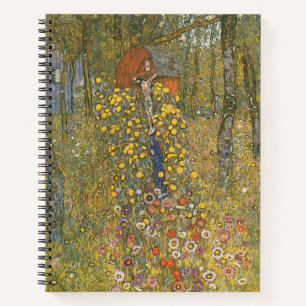 Landgarten mit Kruzifix (von Gustav Klimt) Notizbuch