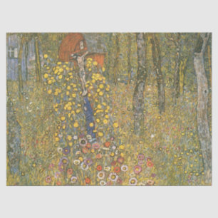 Landgarten mit Kruzifix (von Gustav Klimt) Seidenpapier
