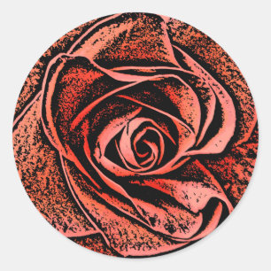 LANDGARTENBLUMEN RUNDER AUFKLEBER
