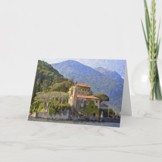 "Landhaus Balbianello, See Como" Gruß-Karte Karte (Vorderseite)