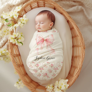 Landhaus-Blumenband-Kinderzimmer für Baby Shower i Fleecedecke
