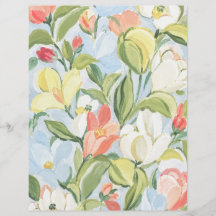 Landhaus Blumenstrauß Scrapbook Papier