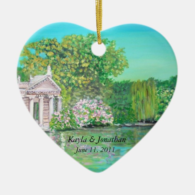 Landhaus Borghese, Wedding Verzierung Keramik Ornament (Vorne)
