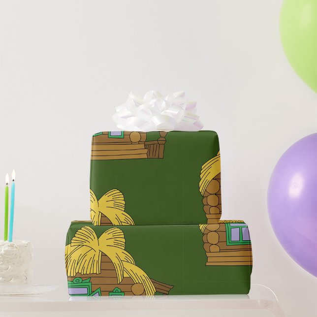 Landhaus Geschenkpapier (Von Creator hochgeladen)