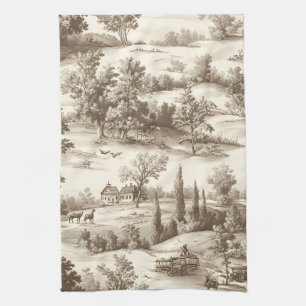 Landhaus-Kürbisernte-Ländliche Toile (5) Geschirrtuch