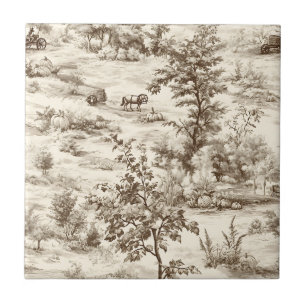 Landhaus-Kürbisernte-Ländliche Toile Fliese