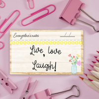 Landhaus, Lampen und Blume 10" x 6"