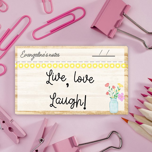 Landhaus, Lampen und Blume 10" x 6" Post-it Klebezettel (Von Creator hochgeladen)