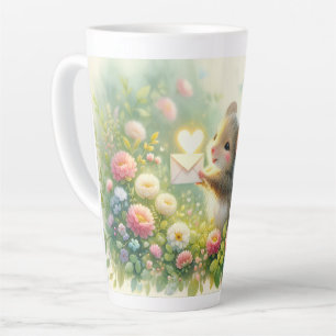 Landhaus-Maus-Liebesbrief-Wiese Milchtasse