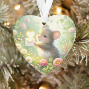 Landhaus-Maus-Liebesbrief-Wiese Ornament