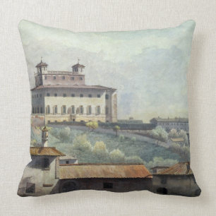 Landhaus Medici, Rom, c.1776 (Öl auf Papier) Kissen