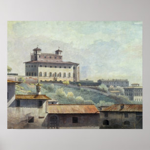 Landhaus Medici, Rom, c.1776 (Öl auf Papier) Poster