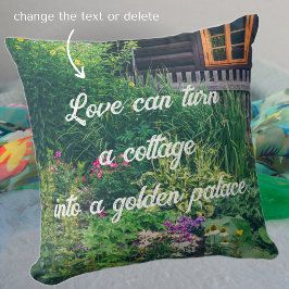 Landhaus mit bunten Gärten Kissen