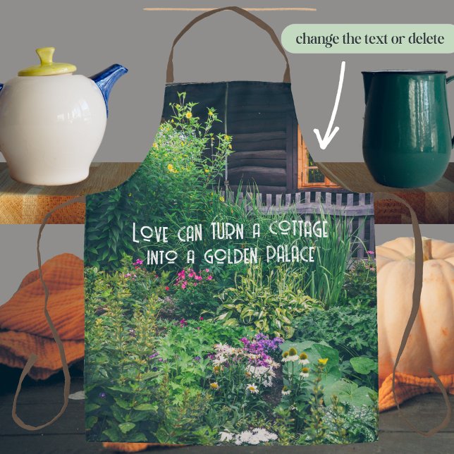 Landhaus mit bunten Gärten Schürze (Von Creator hochgeladen)