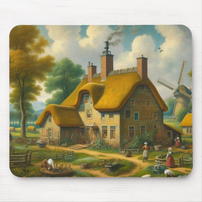 Landhaus Mousepad (Vorne)