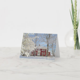 Landhaus Notecard Feiertagskarte