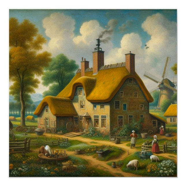 Landhaus Poster (Vorderseite)