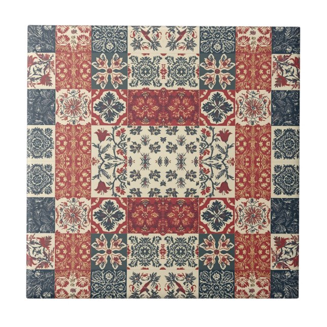 Landhaus-Quilt Fliese (Vorderseite)