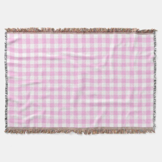 Landhaus-Rosa-Karo Decke (Vorderseite)