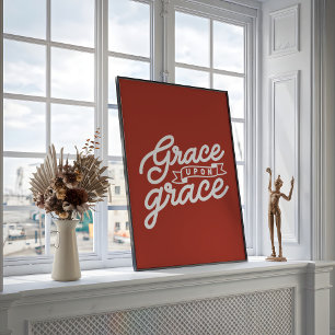 Landhaus rustikal christliche Gnade auf Gnade Poster