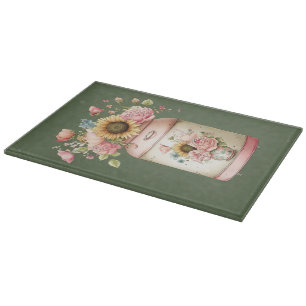 Landhaus-Sommer-Blumen-Schneidbrett Schneidebrett