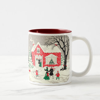Landhaus-Stil Weihnachtsgrüße Tasse