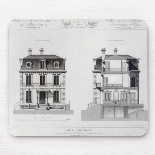 Landhaus Suburbaine, erster Chasse an St.-Wolke Mousepad (Vorne)