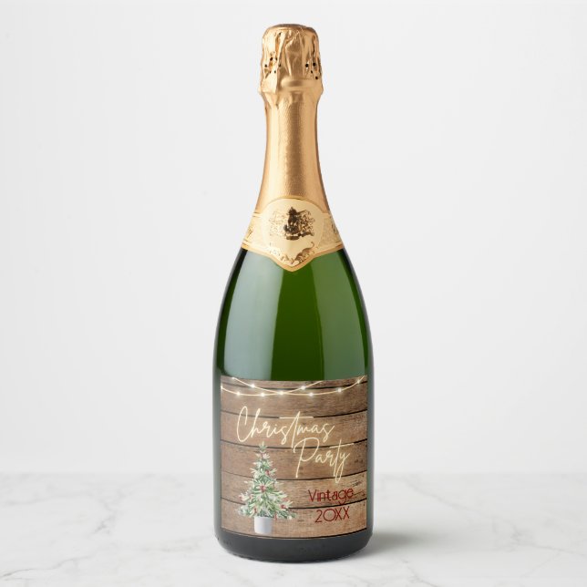 Landhaus-Weihnachtsfeier Champagner (Vorderseite)