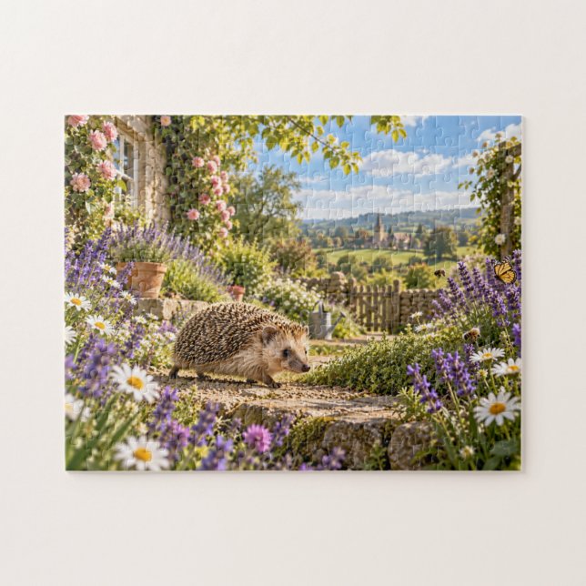 Landhausgarten-Igel-Design (Horizontal)
