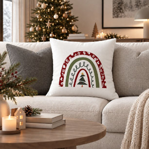 Landhausstil Boho Weihnachts-Dekorativ-Kissenbezug Kissen