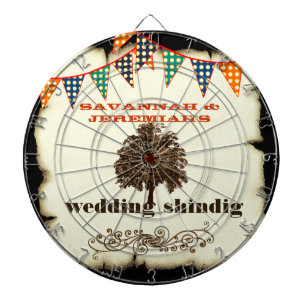 Landhausstil Rustikale Hochzeit Dart Board Dartscheibe
