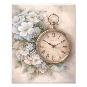 Landhausstil Vintage-Blumenmuster zum Rahmensetzen Fotodruck