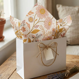 Landhausstil Wildblumen Botanische Blumen Seidenpapier