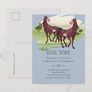 Landhochzeit im Country Western Rustic Stil Postkarte