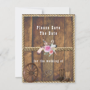 Landhochzeit Rosen Pferdehufe Seil Save The Date