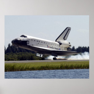 Landing of Space Shuttle Atlantis (STS-112) Poster