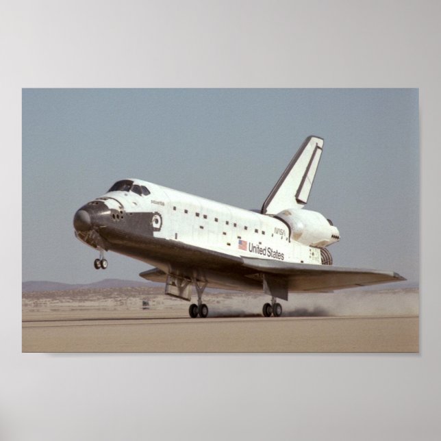Landing of Space Shuttle Atlantis (STS-61B) Poster (Vorne)