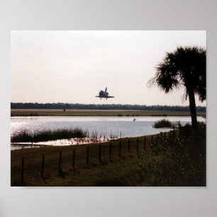 Landing of Space Shuttle Atlantis (STS-81) Poster