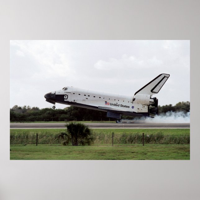 Landing of Space Shuttle Endeavour (STS-108) Poster (Vorne)