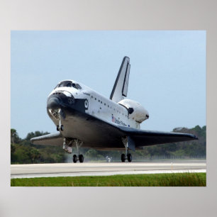Landing of Space Shuttle Endeavour (STS-108) Poster