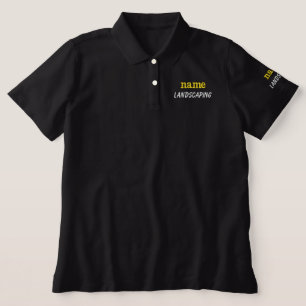 Landingscaping-Dienstleistungen Stickes Polo-Shirt