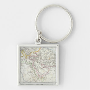 Landkarte der östlichen Hemisphäre Schlüsselanhänger