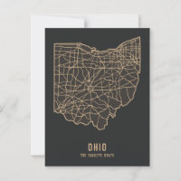 Landkarte des US-Bundesstaates Ohio - Karte des Bu